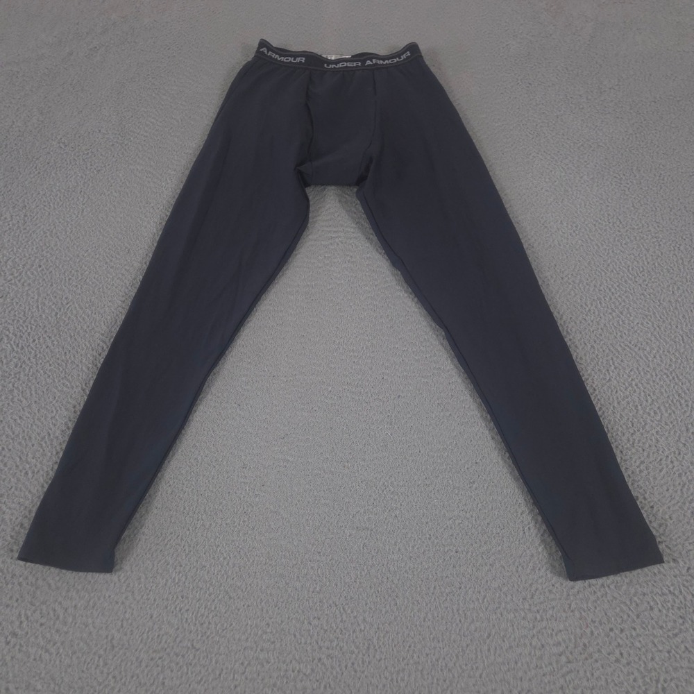 VINTAGE Under Armour Pants Mens XL Black Tactical Compression Skinny Leg Y2K
